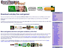 Tablet Screenshot of cardgames4free.com